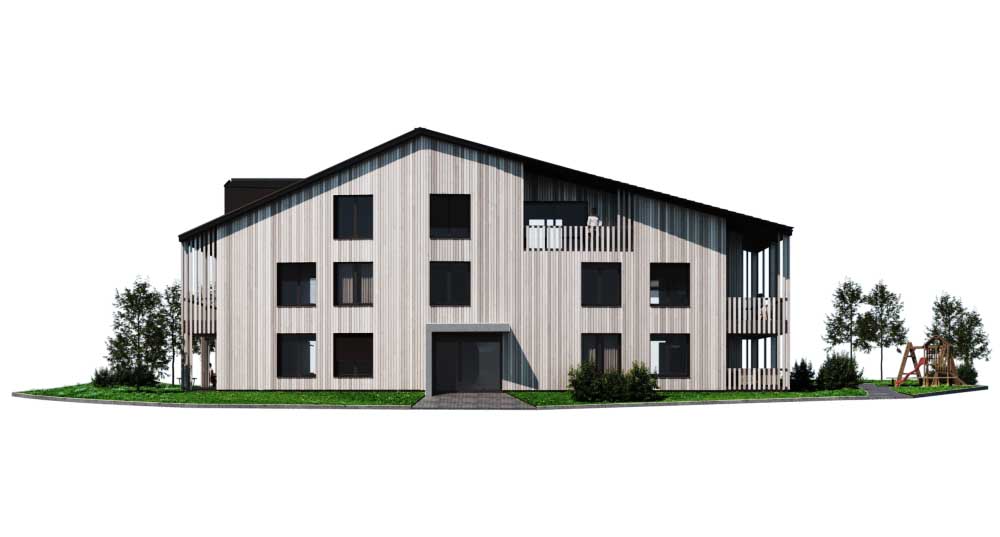 Architekturvisualisierung - Holzhaus